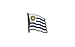 Produktbild Flaggen-Pin / Anstecker Uruguay vergoldet
