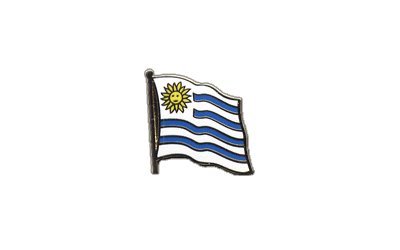 Preisvergleich Produktbild Flaggen-Pin / Anstecker Uruguay vergoldet