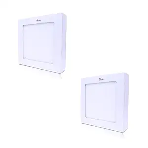Murphy 15-Watt Slim Square LED Surface Mount Panel Light (Cool White, Pack of 2)