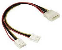 Strom Kabelverteiler Y-Adapter Kabel 4 Polig Molex Zum 2 x 4 Polig Floppy Stecker - 2