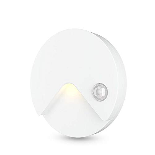 Luci Notturne Sensore di Movimento, TASMOR LED Luce Notturna Lampada da Notte USB Ricaricabile, Portatile per Scale, Corridoio, Cucina, Garage, 1 Pezzo