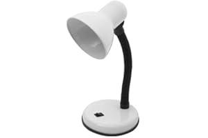 BEL AIR HOME - Lampa biurkowa ICARO, nowoczesny design z oprawką 1xE27, aby oświetlić przestrzeń roboczą i gabinet. Odkryj jakość i elegancję (BIAŁA)