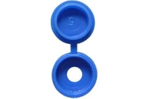 BargainBitz 100 X Blue Number No. Plate Screw Snap Cover Cap Covers Caps Np23 Free P&P
