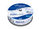 MediaRange MRPL512 Rohlinge und Speichermedien CD-R 700MB/80min 52x speed, inkjet fullsurface printable, Waterguard high-glossy, Cake 25