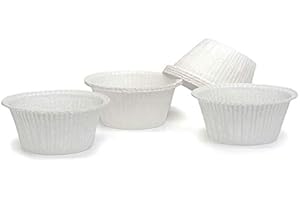 Ecopack stampi monouso da forno in carta, per ricette dolci e salate, resistenti fino a 220 °C, dimensioni 5 x 4 cm, 100 pezzi