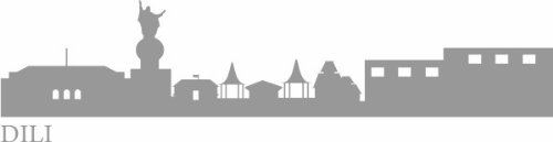 INDIGOS UGWall Sticker e651 capital city - Colombo (Sri Lanka) Design 4 - 180x37 cm - black