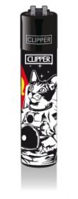 CLIPPER®-Feuerzeuge – Motiv „Astronaut Animals“ – 4 Stück – nachfüllbar - 5