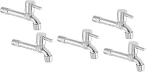 Redcroc Stainless Steel Bib Cock Tap, Silver, Chrome finish