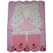 BABY GIRLS BALLERINA COT QUILT - 100% COTTON - PATCHWORK & EMBROIDERED