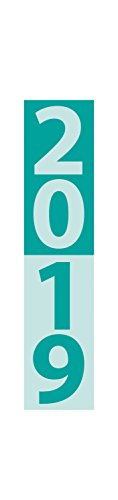 Preisvergleich Produktbild Streifenplaner Compact Türkis 2019: Wandplaner und Bürokalender als praktische Monatsübersicht I Streifenkalender schmal: 11,8 x 50 cm