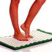 Yoga Akupressurmatte Akupunkturmatte Shanti Iplikator Nagelmatte 65×39 grün - 4