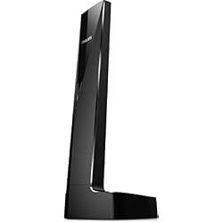 Philips Linea V M3501B - Teléfono inalámbrico diseño con Manos Libres, Bloqueo de Llamadas, Sonido Puro y Claro, Negro