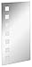 Produktbild FACKELMANN LED Spiegel karo Mirrors/Wandspiegel mit LED-Beleuchtung/Maße (B x H x T): ca. 40 x 75 x 2 cm/hochwertiger Badspiegel/moderner Badezimmerspiegel/Breite 40 cm