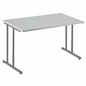 Preisvergleich Produktbild Kerkmann Schreibtisch Artline Transparent BxTxH 120x80x72cm weiß