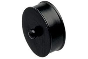 Jackson Woodturners Black Medium End Caps - Pair 54mm Diameter