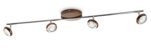 Preisvergleich Produktbild Philips myLiving Sepia LED Aufbauspot, 4-flammig, braun 571744416