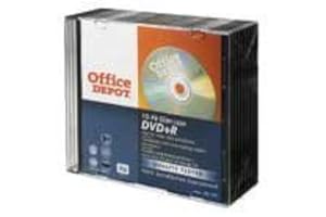 Office Depot DVD + R 10-Pack W/Jewel Case, DVD Vierges