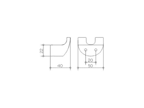 Keuco 11613010000 Elegance New Handtuchhaken doppelt, chrom - 2
