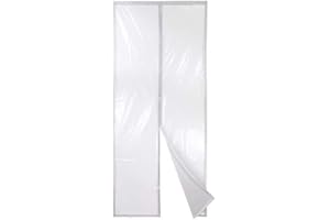 Apalus Isolier-Schutz-Vorhang, Magnet Wärmeschutzvorhang für Türen, Kälteschutz und Wärmeschutz im Winter, Ideal für die Nutzung von Klimaanlagen im Sommer, Kinderleichte Klebemontage, 120x240