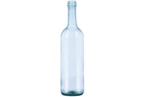 Apistore Bouteille en verre blanc pour vin BORDOLESE Expo 75 cl - bouche en liège - 12 pcs
