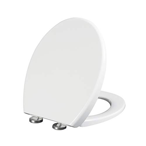 Preisvergleich Produktbild CHshe®--Toilettendeckel WC Deckel Sitz Absenkautomatik,Premium Toilettendeckel Ovaler Toilettensitz Mit Schnellverschluss Und Absenkautomatik Neu
