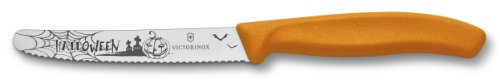 Victorinox Brötchenmesser mit schaurig schönem Halloween-Motiv, Orange