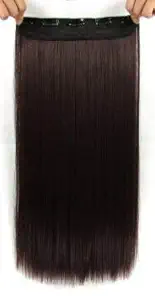 Chanderkash 24-Inch 5 Clip Based Synthetic Fashion Hair Extension, Brown