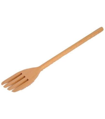 Fourchette à Olives En Bois D'olivier - Longueur 30cm - Revêtement Huilé - Pour Cuisine Et Service