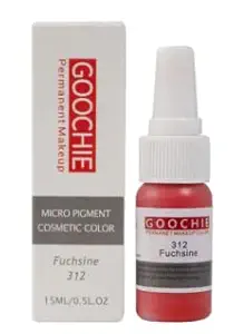 Goochie Permanent Makeup Micro Pigment Fuchsine 312 ,15ml