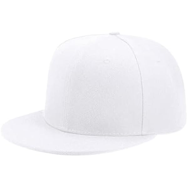Casquette De Baseball Unisexe - Visière - Blanche - Snapback Réglable - Cadeau Original Homme Ou Femme