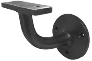 Frelan Hardware JAB91 Black Antique Wrought Iron Handrail Bracket