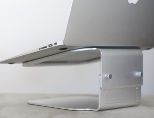 Desire2 Ansicht MyScreen Aufzug Riser Ergonomische Tischständer Höhenverstellbar für Macbook, Notebook und Laptop – Crafted Aluminium-Legierung Silber - 5