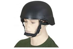 CUCHILLERIA DEPORTIVA ALBAINOX - 35528. Casco de Airsoft Albainox. PVC. Negro. Talla Unica. Herramienta para Caza, Pesca, Camping, Outdoor, Supervivencia y Bushcraft