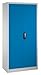 Produktbild CP Büro-Stahlschrank mit Flügeltüren - HxB 1950 x 930 mm - Tiefe 500 mm, grau / blau - Aktenschrank Büroschrank Flügeltürschrank Stahlschrank Universalschrank