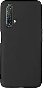 Generic Protective Cover Case | Rubberised Matte Hard Cover | Jet Black (Ultra Slim Mobile Phone Case, Camera Protection Bump) for Realme X3 Super Zoom