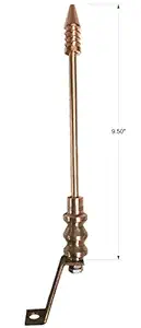 EncoreAuto Golden Car Flag Rod Light with Bracket for All Car Models/Judgement Rod/Corner Rod