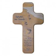 Kinderkreuz Spuren im Sand