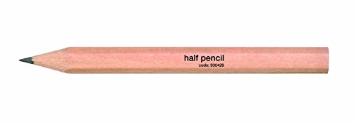 5 Star Halber Bleistift aus Holz halbe Länge HB unlackiert 144 Stück