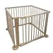 FoxHunter Portable Baby Child Children Foldable Playpen Play Pen Room Divider Wood Wooden 4 Side Panel Heavy Duty New