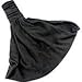 Plain Black Soft Fabric Extra Wide Headwrap/ Bandana Style Wide Stretchy Kylie Elastic Hair Headband