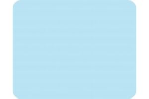 PEARL GLASS Large Glass Worktop Saver - Pastel Blue - 50 x 40cm