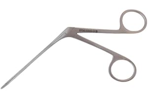 BEAUTY TECK Sterile Einweg Ohrzange – CE-zertifiziertes Alligator-/Hecht-Ohrzängchen, gerade Form, 1x5 mm Maulöffnung, 80 mm Länge, ETO-sterilisiert, EN ISO 13485:2016