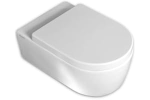 IDROTOP Copriwater per FLAMINIA LINK come ORIGINALE AVVOLGENTE TERMOINDURENTE BIANCO cerniera inox normale o rallentata soft close