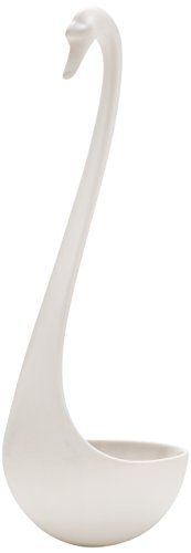 Preisvergleich Produktbild Ototo Suppe Schwan geformt schwimmende Schöpflöffel, Weiß