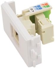 AVS39 - WALLPLATE MODULE - RJ11 SOCKET TERMINAL AV CONNECTIONS FOR DOMESTIC, COMMERCIAL, EDUCATIONAL
