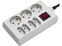BAT Duo Steckdosenleiste (7-fach, 1,4m) weiß