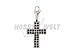 Produktbild Big Charms Kreuz mit Strass, schwarz, 3,6x2,65 cm