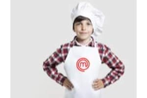 SAQUITOMAGICO Grembiule ufficiale Masterchef per adulti e bambini ricamato. Prodotto con licenza ufficiale