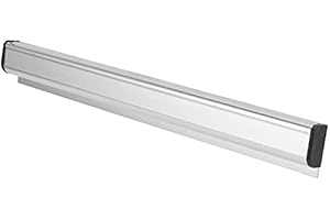 AUSLA Uchwyt na bony, gastronomia, montaż ścienny, listwa na notatki, listwa zaciskowa, do odbierania i przycinania biletów, paragonów, wskazówek, zamówień (21 cm)