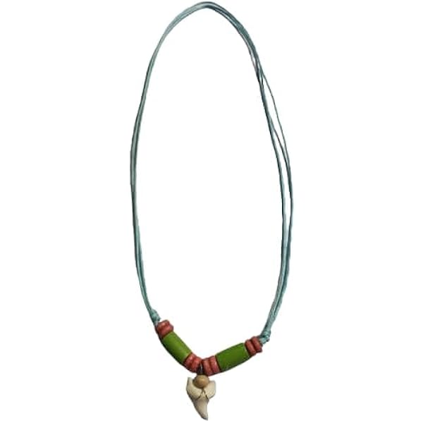 2 pezzi Collana regolabile con dente di lupo retrò creativa, per uomo e